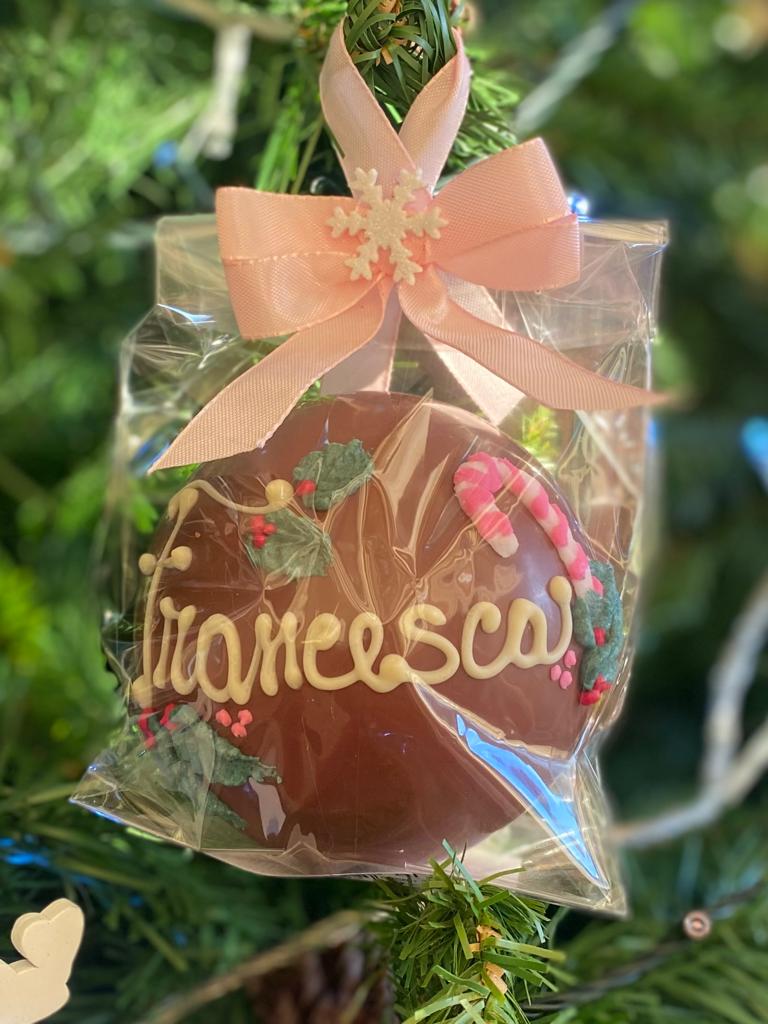 Sfera di Cioccolato Personalizzabile – 100 g